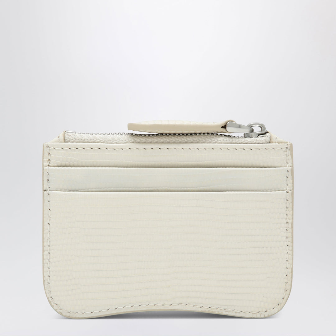 Ami Paris Paris Paris Ivory Leather Card Holder