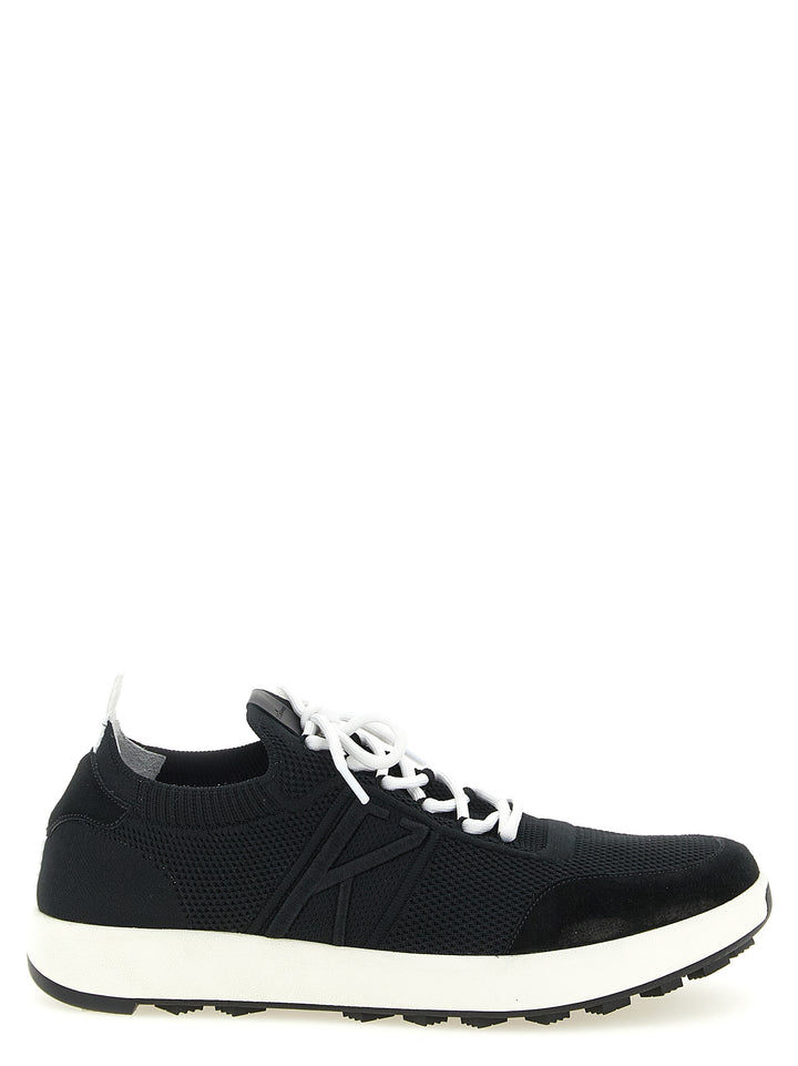Kiton Technical Cotton Sneakers - Black | 6736350d32c72f7ba3c8a762699ca2dafce1bc72