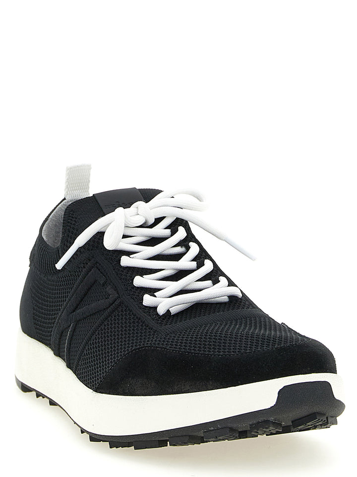 Kiton Technical Cotton Sneakers - Black | 2254327c2233e6bece275eda8cc3da1ae1715b6a