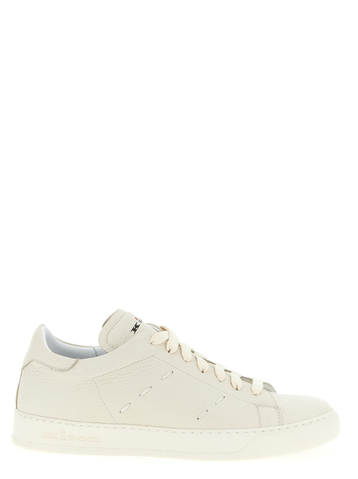 Kiton Leather Sneakers - White | 4ae68e755059f3af87b9c4ad509ef67912e60ffb