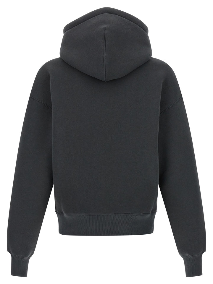 Ami Paris Ami De Coeur Sweatshirt - Gray | 57416b74ef9dfa0a8d24d24f4b616bacee06ace5