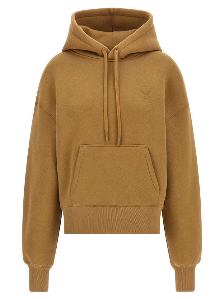 Ami Paris Ami De Coeur Sweatshirt - Beige | 674b17eff9a6ba5ea11c89af540a6d92147d3e61