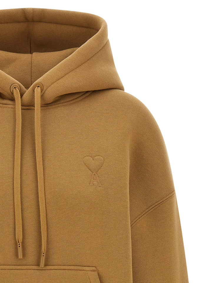 Ami Paris Ami De Coeur Sweatshirt - Beige | 5163920b0f045a74820b90f6592402046bb7c271