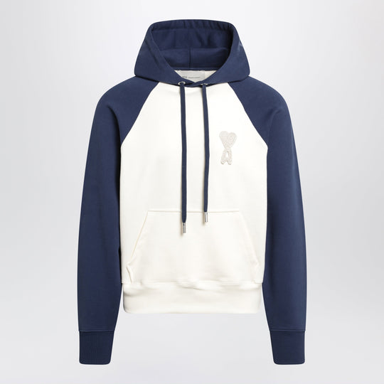 Ami De Coeur Hoodie In Cream/Blue