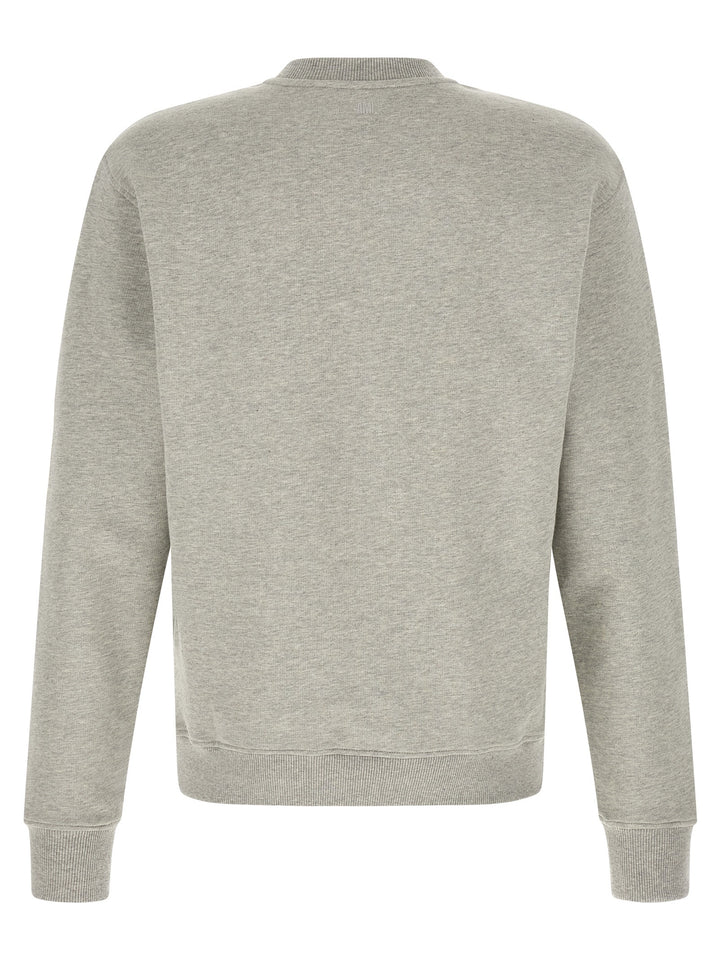 Ami Paris Amis De Coeur Sweatshirt - Gray | e04f3cb6e2067cc7bcc2cec78ee4711bee12fc8f