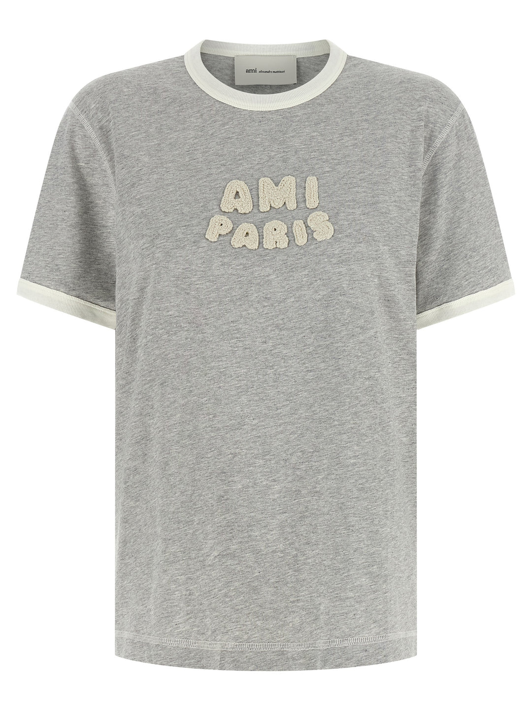 Ami Paris Ami De Coeur T-shirt - Gray | fe80cfaf7b7666ec2a85d740adc4fd4dcd184b43