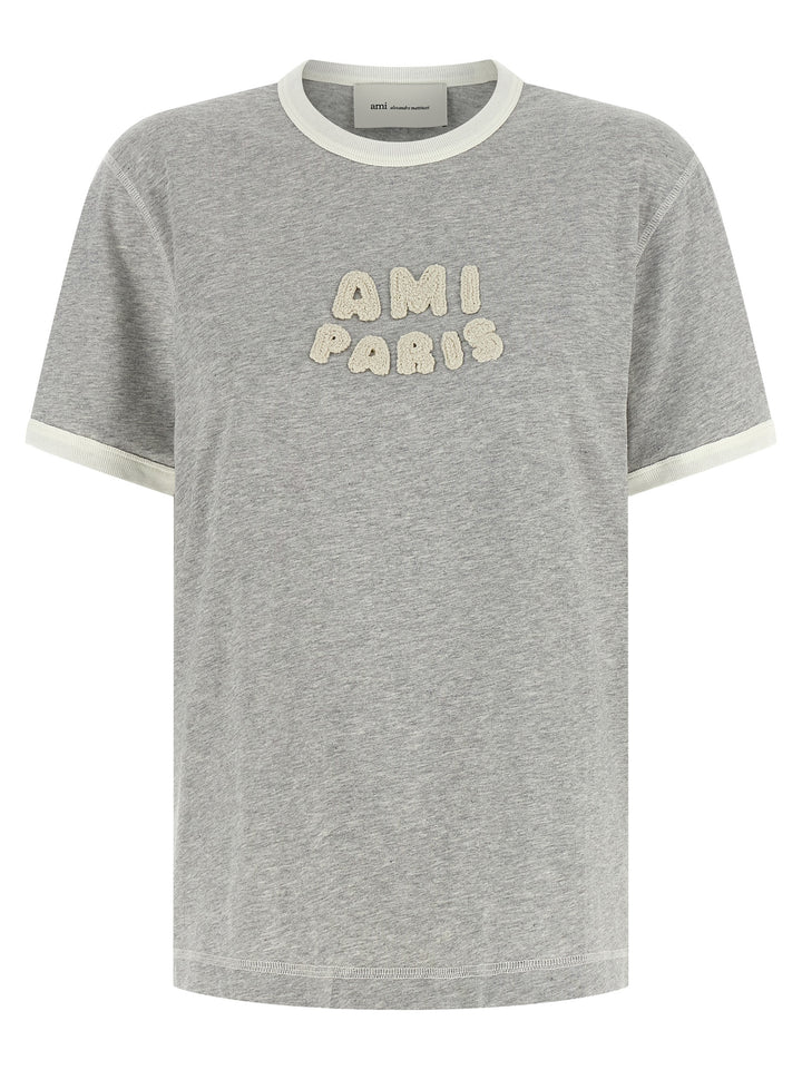 Ami Paris Ami De Coeur T-shirt - Gray | fe80cfaf7b7666ec2a85d740adc4fd4dcd184b43