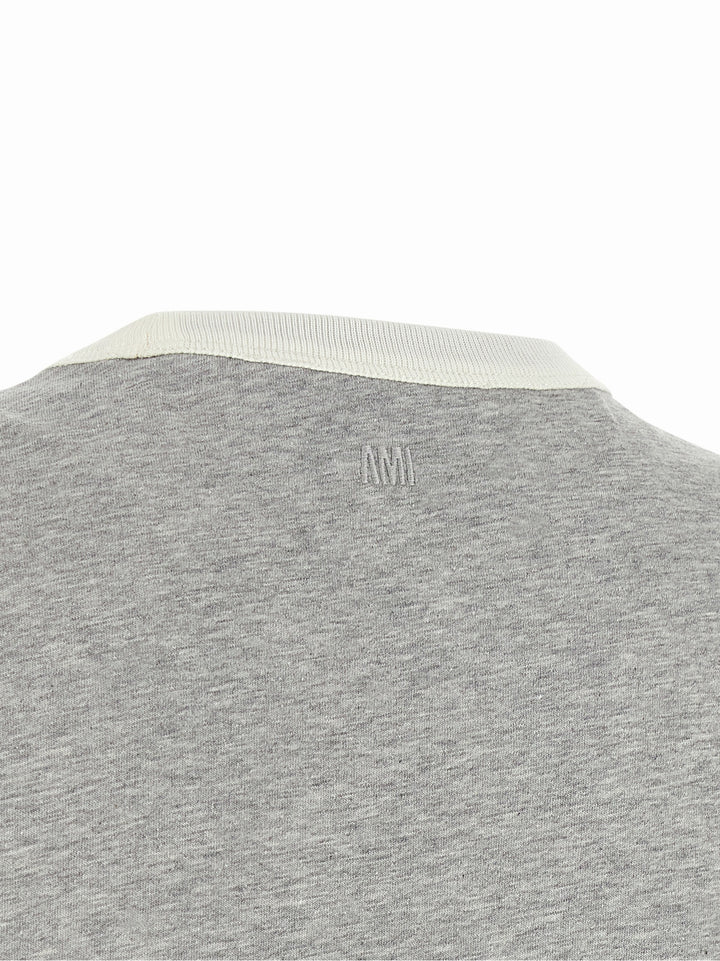 Ami Paris Ami De Coeur T-shirt - Gray | 0160f127e5c0a05b970e590563284438f25f8060