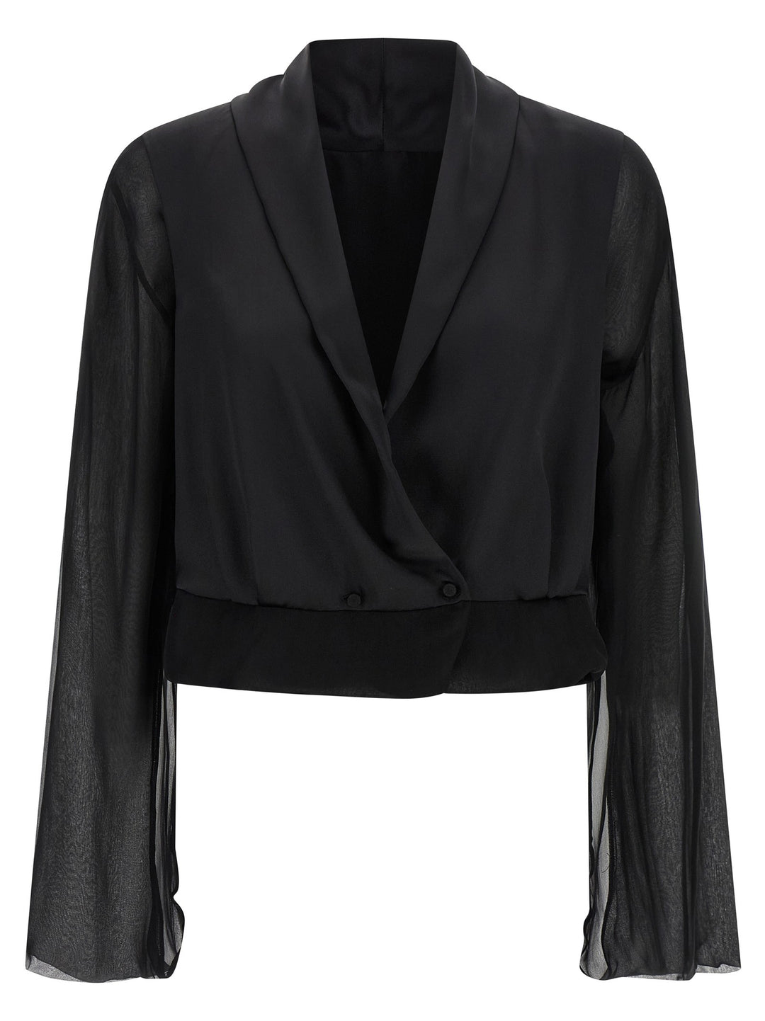 Alberta Ferretti Chiffon Shirt Shirt and Blouse - Black | a031a1ced823e65ef937d1105d8f0c35f084d544