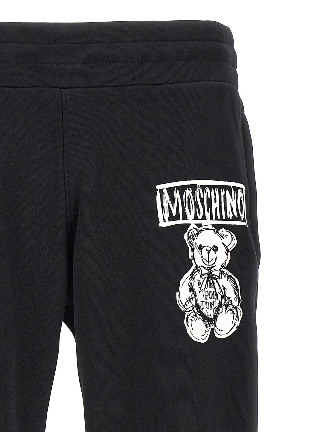 Logo Print Joggers Pants White/Black