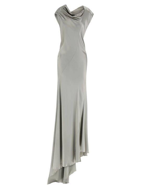 Satin Dress Dresses Gray