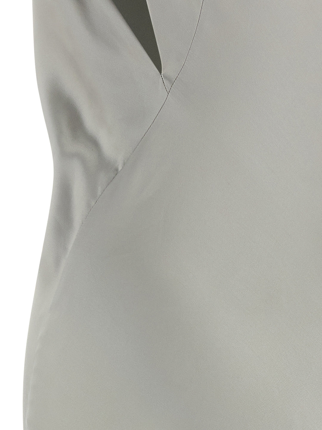 Alberta Ferretti Satin Dress Dresses - Gray | 7d9d886b5d8035c7c5337c9fc1bab54b03d12d51