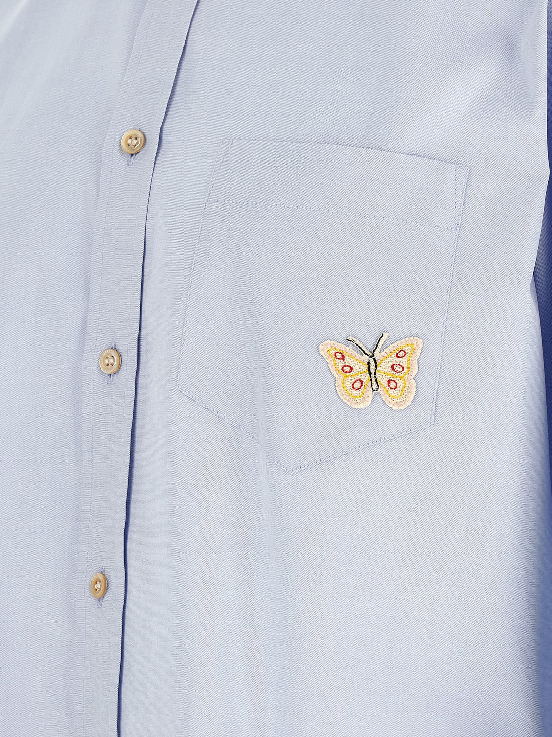Valentino Garavani Butterfly Shirt and Blouse - Light Blue | 9d096e446c7378f3295552fef0736df3fcd7095f