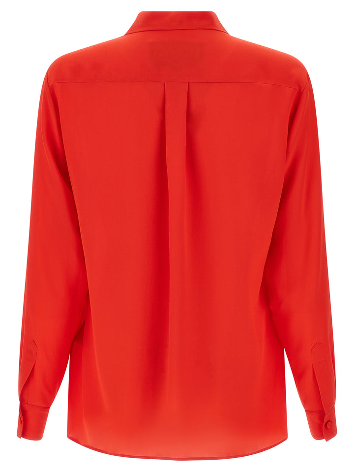 Valentino Garavani Valentino Garavani Silk Shirt Shirt and Blouse - Red | 99fe0764c9c5cdc9b6311d8680fc070c1d17b509