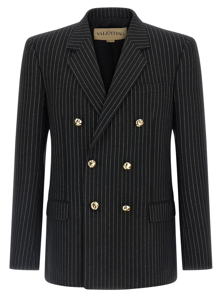 Valentino Garavani Valentino Blazer - White/Black | ba6971ee33ff8846787489bbce3ca13f01818423