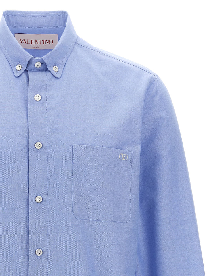 Valentino Garavani Button Down Shirt Shirt, Blouse Light Blue