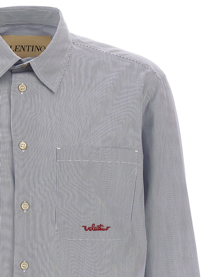 Valentino Garavani Valentino Garavani Striped Shirt Shirt and Blouse - Light Blue | 7b681391e4f11a57ca34244d241c7c5c4aee892f