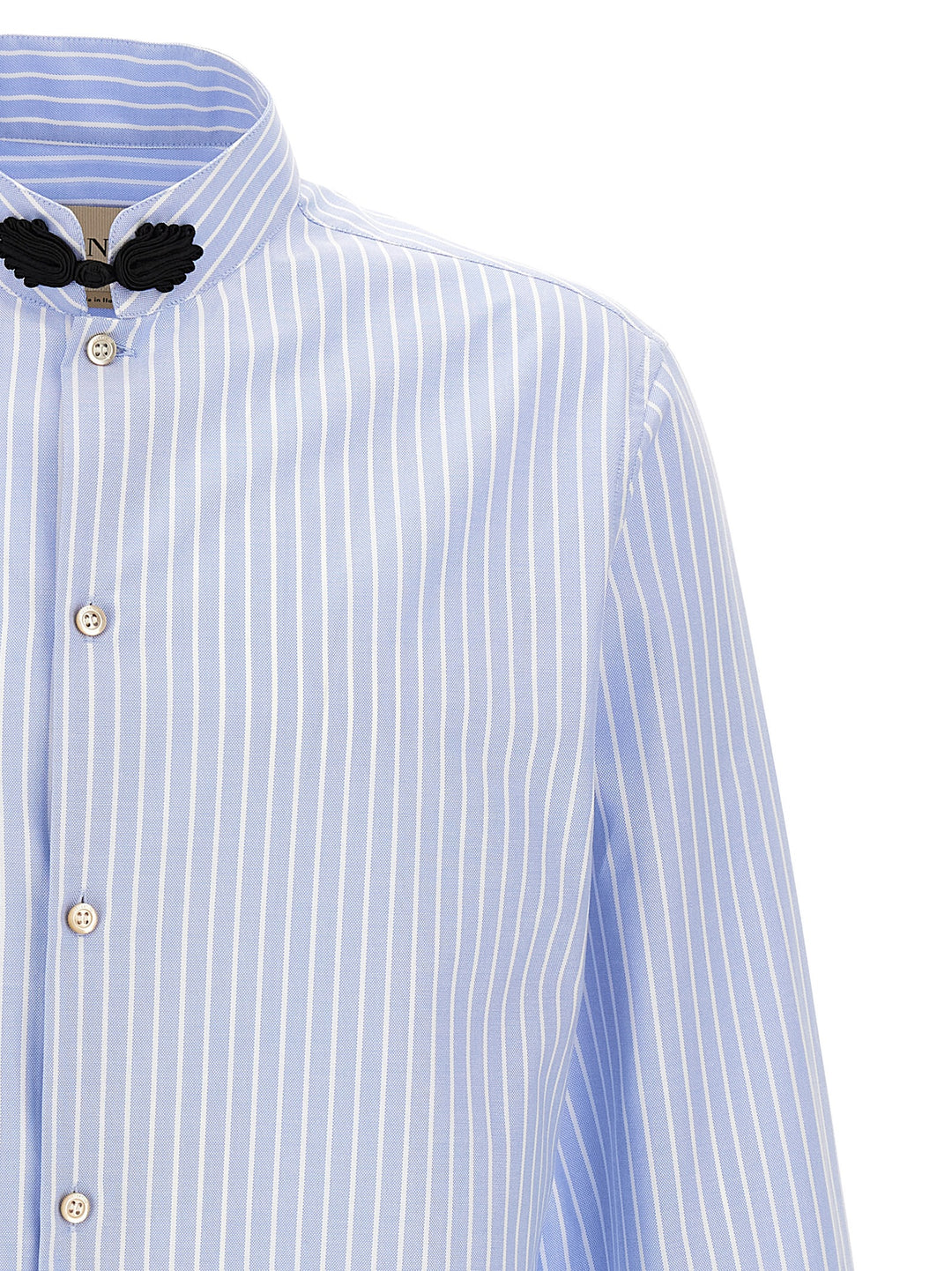 Valentino Garavani Valentino Garavani Striped Shirt Shirt and Blouse - Light Blue | b6c71dbb581e64863a88b114d1214543aad998d8