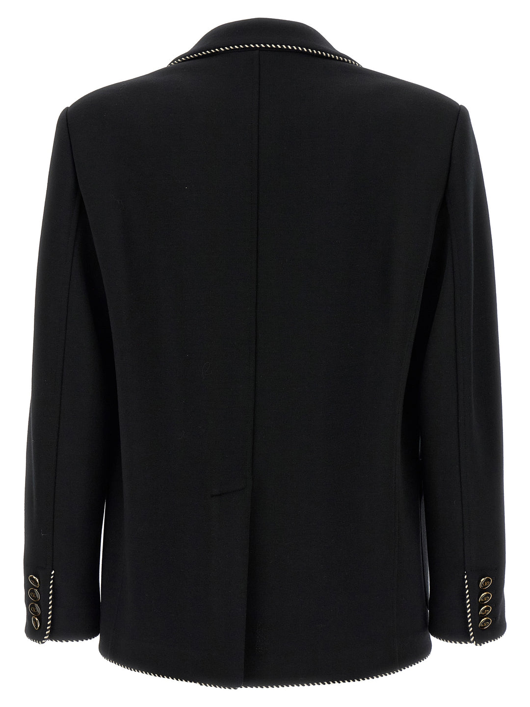 Valentino Garavani Valentino Garavini Single-Breasted Blazer - Black | 9cb93db1ccab037319a7bd4ef9701561eda9f1ad