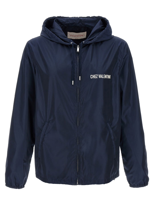 Chez Valentino Puffer Jackets Blue