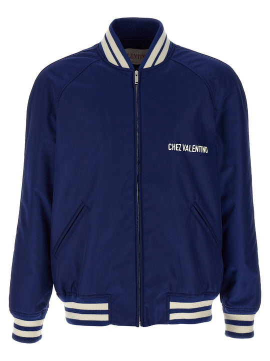 Chez Valentino Puffer Jackets Blue