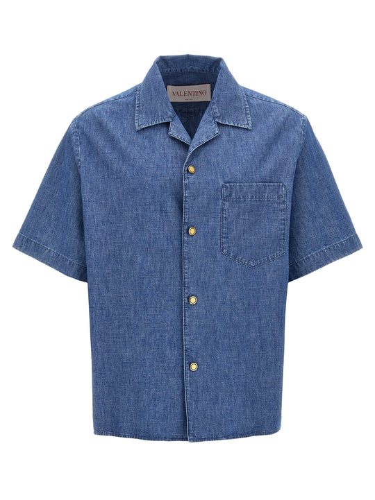 Valentino Garavani Denim Shirt Shirt And Blouse Blue