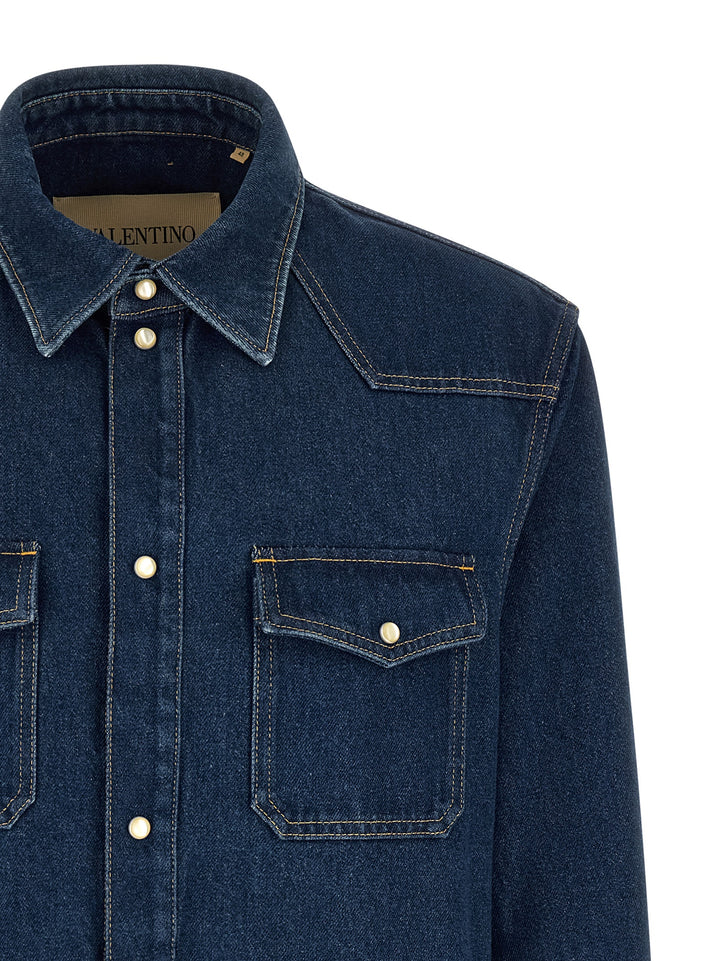 Valentino Garavani Vgold Shirt and Blouse - Blue | 788ecfec47919e0316c3386951038f14db2dd719