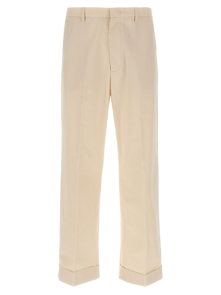 Valentino Garavani Valentino Garavani Turn-Up Trousers Pants - Beige | 933dafed1066c3503061270c8216f4208c34b4c2