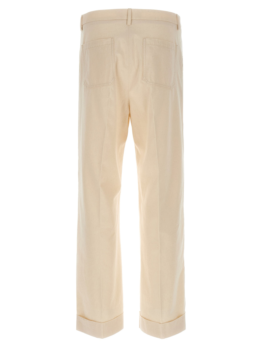 Valentino Garavani Valentino Garavani Turn-Up Trousers Pants - Beige | 963a804e45eac2c837da790021aea34a3d726a04