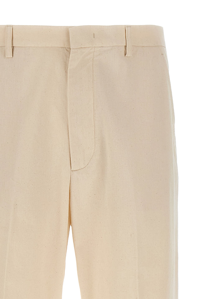 Valentino Garavani Valentino Garavani Turn-Up Trousers Pants - Beige | a2cdb800f56d0f8abc72dd75e7e7c6b7c1128b2f