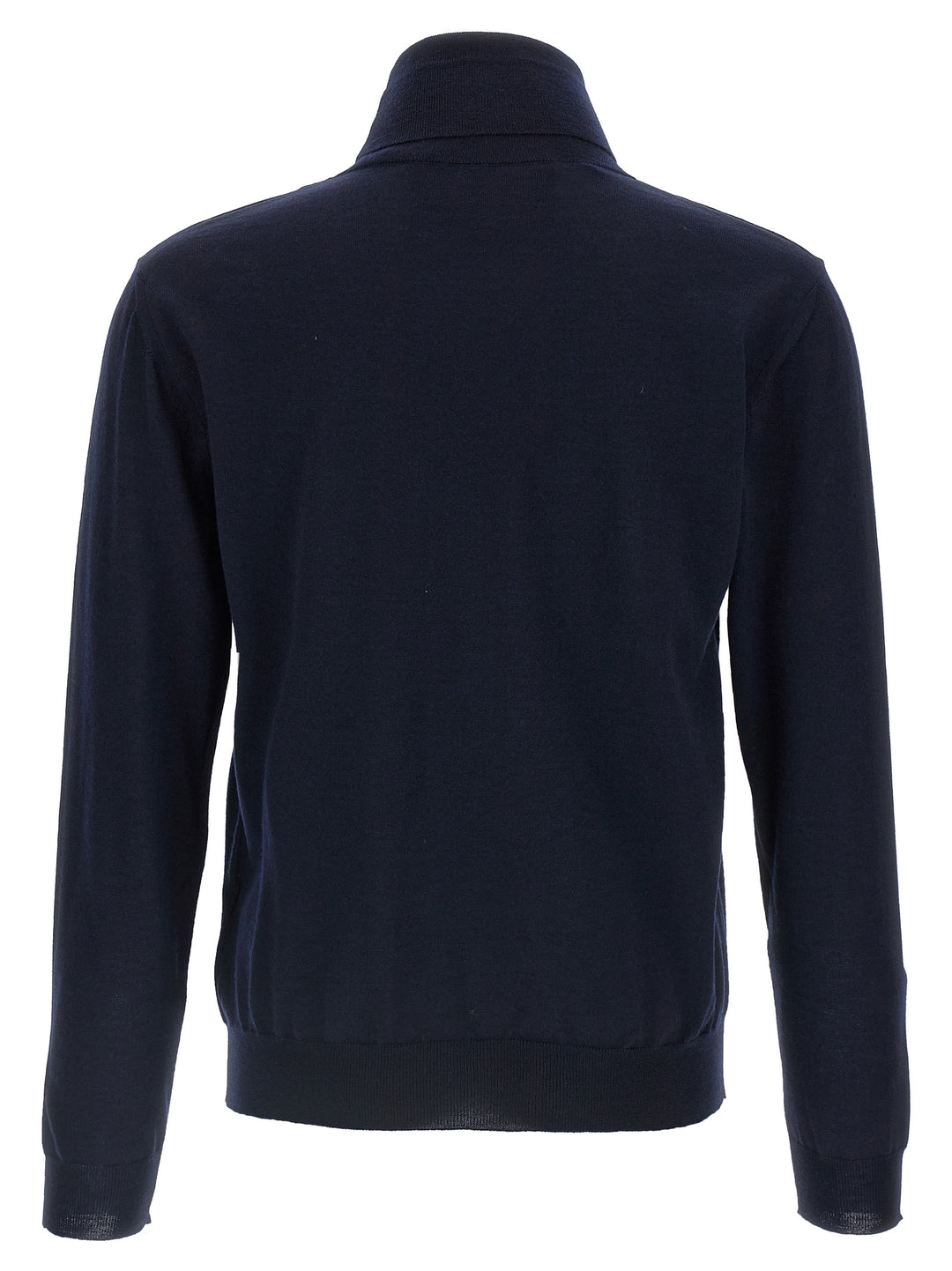 Valentino Garavani Valentino Garavani Turtleneck With Vg Embroidery Sweaters and Cardigans - Blue | df947b773516b931e45e648bf9cc4d6949612e71