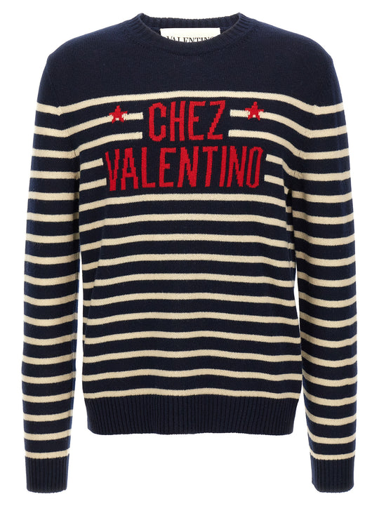 Chez Valentino Sweaters And Cardigans Blue
