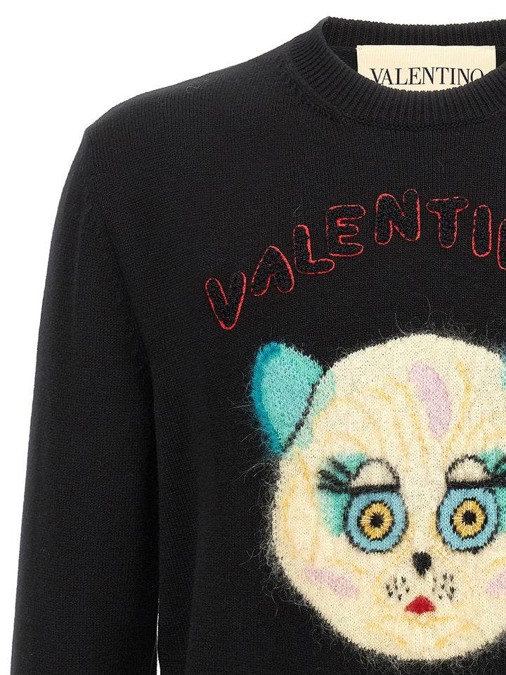 Valentino Garavani Le Chat De La Maison Sweaters and Cardigans - Black | a9c48650cbbf9cda3e8c51d3aa83b9fb20156142