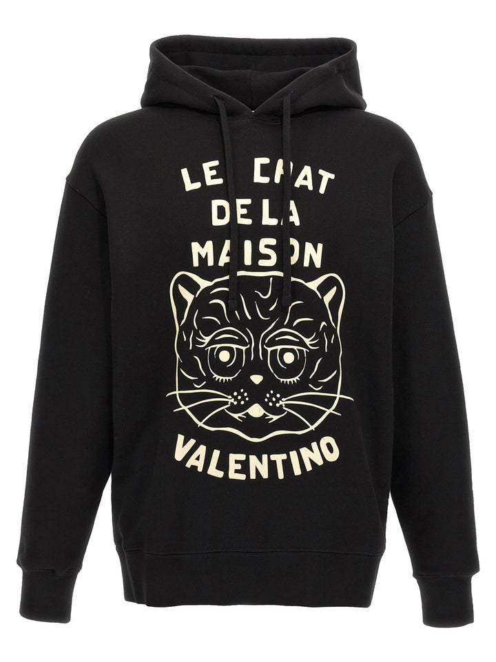 Valentino Garavani Valentino Garavani Hoodie Sweatshirt - Black | 14d54b43eb7fa4c76e665657baabb5b4a0b567b6