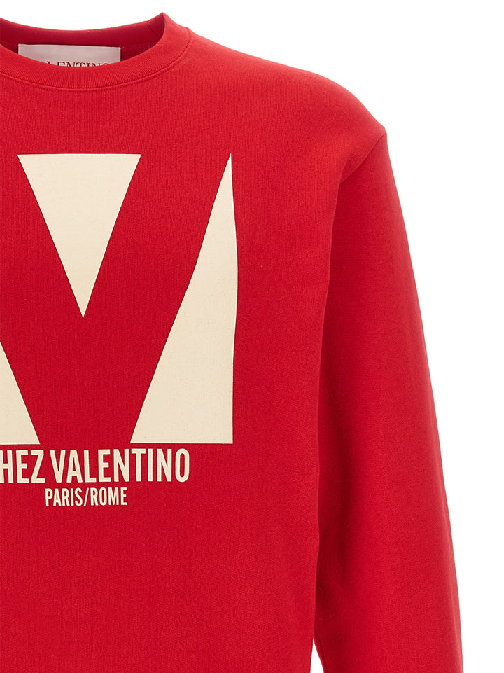 Chez Valentino Sweatshirt Red