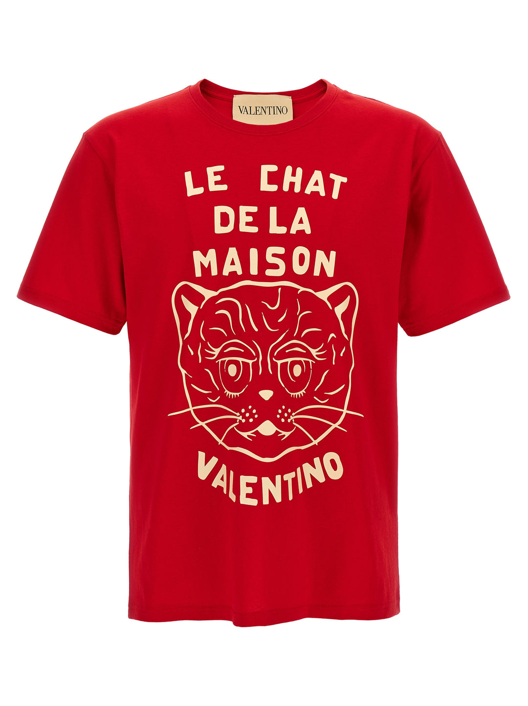 Valentino Garavani Le Chat De La Maison T-shirt - Red | 4bae625e3a442b87f0c76c0a1dae8083bbd3b668