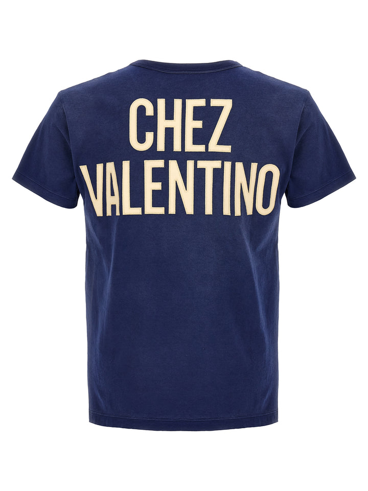 Valentino Garavani Panther T-shirt - Blue | 0046f92a918494c1af8967ac0d5e3690745f9c6f