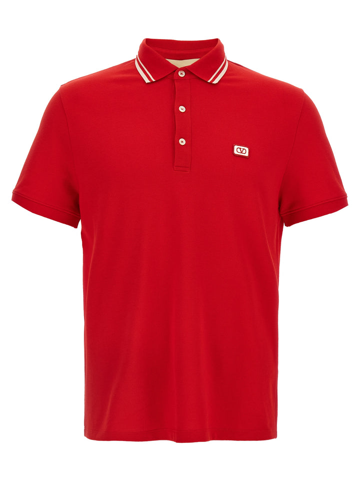 Valentino Garavani Vg Polo - Red | 1d05c1e90fd6a7c7a256c27e091bb7a7ec55bd96