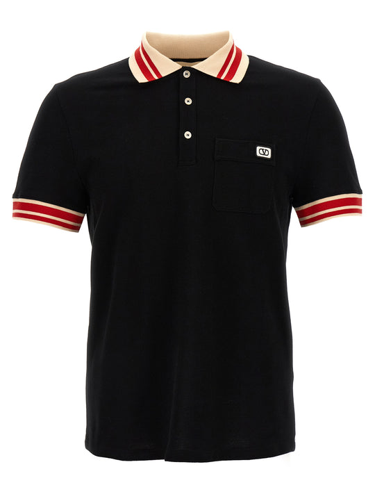 Valentino Garavani Vlogo Polo Black