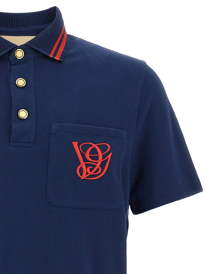 Valentino Garavani Vg Polo - Blue | e11cb612a9c2a87491b5d22b97fb2d3ab559be55