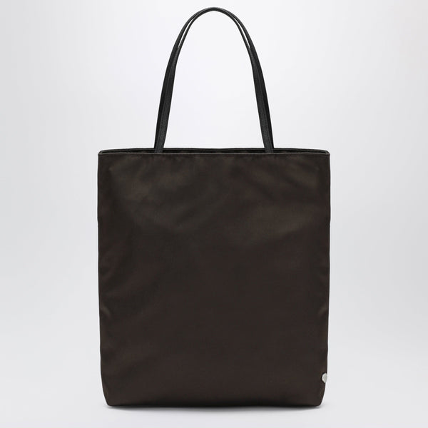 Thea Brown Bag In Satin Nylon