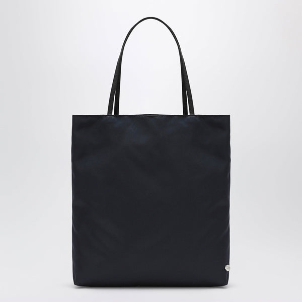 Thea Navy Blue Bag In Satin Nylon