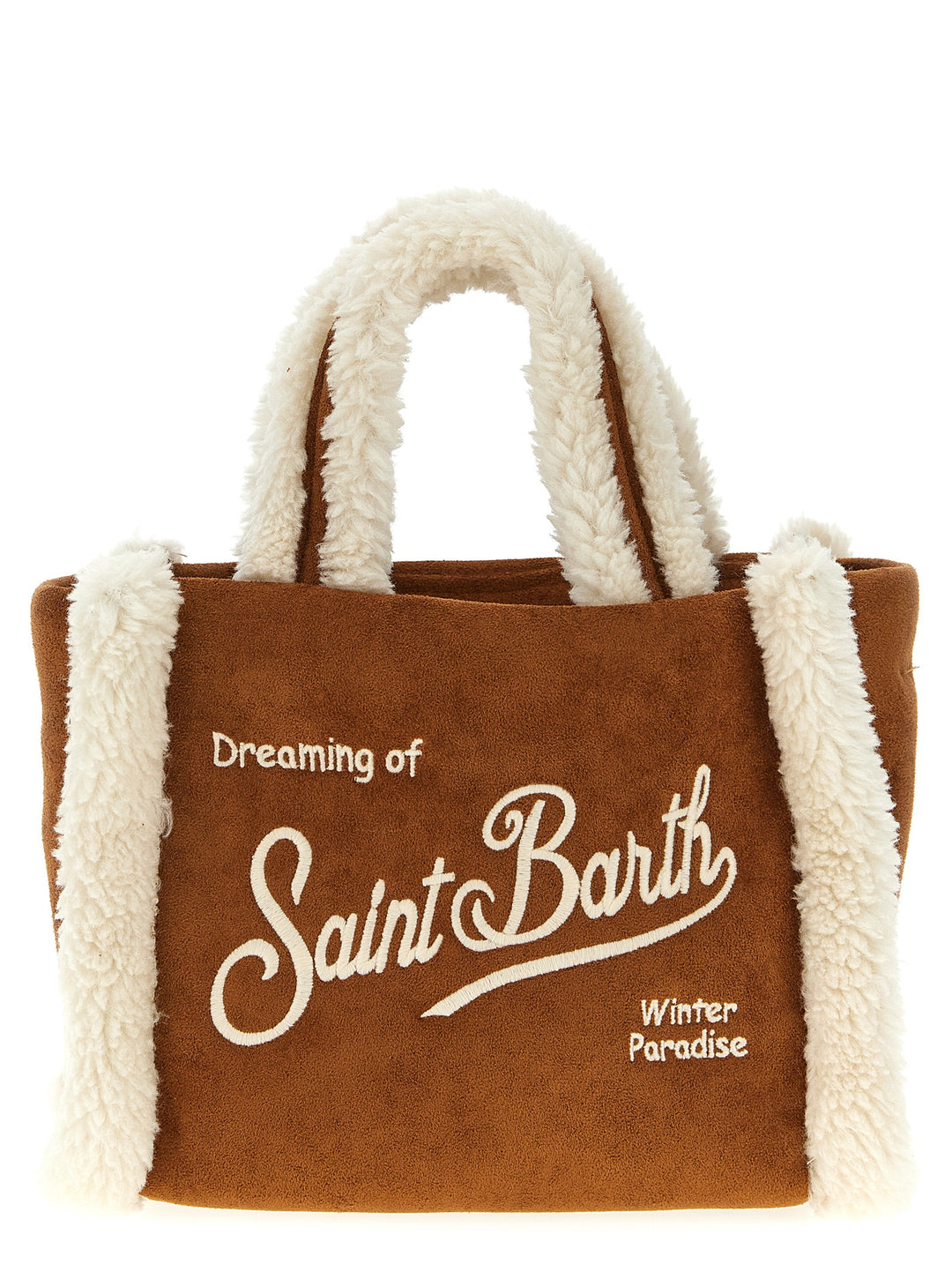 Mc2 Saint Barth Vanity Mini Shearling Hand Bags - Brown | dd8ddbe48e37bc8f435691d4411ca66f815f9293