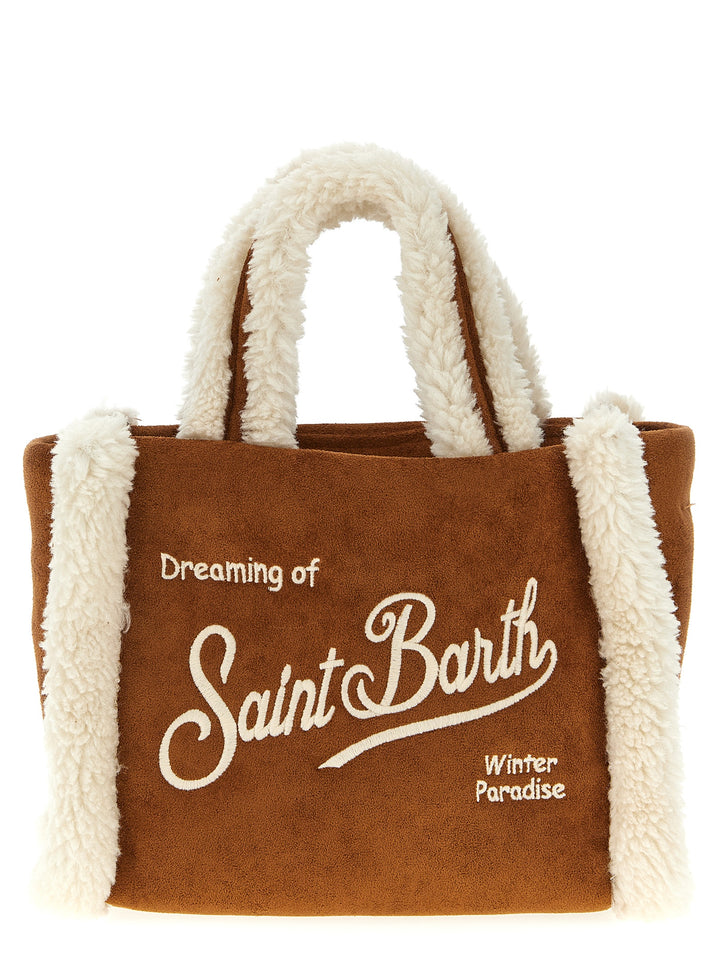 Mc2 Saint Barth Vanity Mini Shearling Hand Bags - Brown | dd8ddbe48e37bc8f435691d4411ca66f815f9293