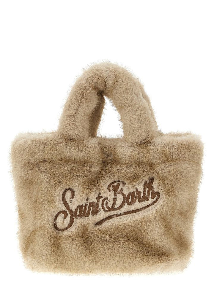 Mc2 Saint Barth Vanity Mini Soft Fur Hand Bags - Beige | 698c024df5bd6a8281839d6f352a8bc6eb0412a3