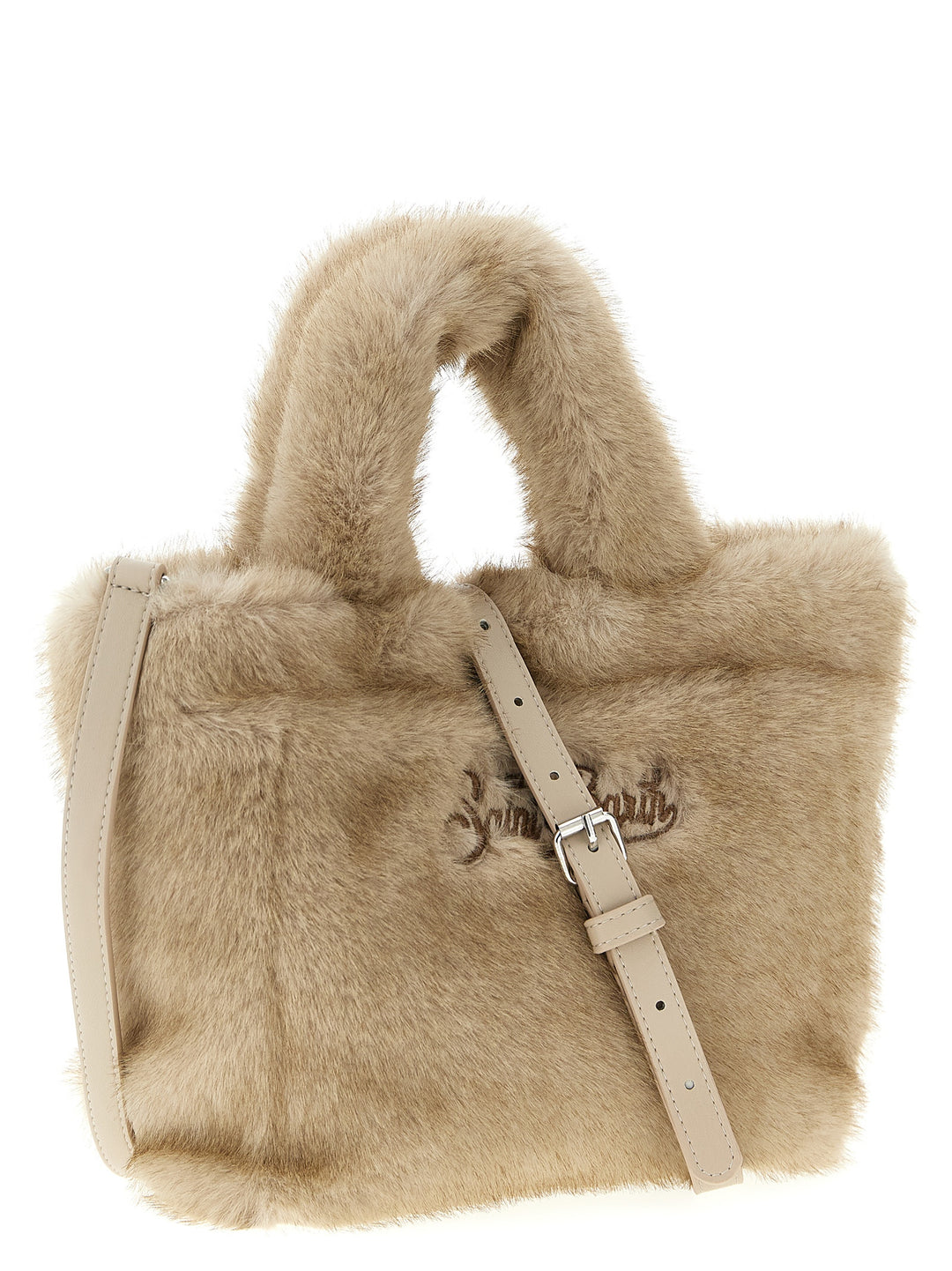Mc2 Saint Barth Vanity Mini Soft Fur Hand Bags - Beige | 6ff717d1dae95215e1972562cacf7c723854e1bd