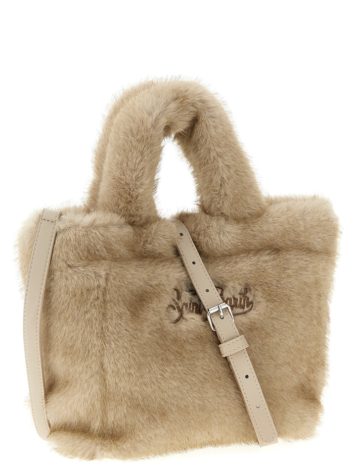 Mc2 Saint Barth Vanity Mini Soft Fur Hand Bags - Beige | 6ff717d1dae95215e1972562cacf7c723854e1bd