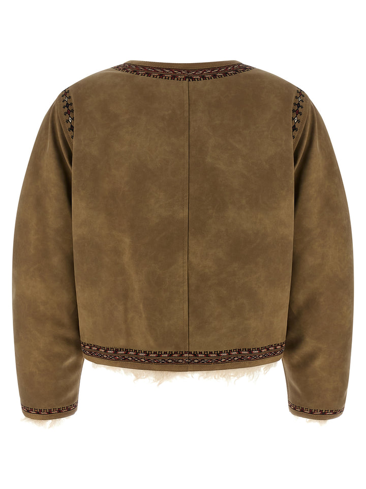Marant Etoile Cely Puffer Jackets - Beige | c1dddf1c002162c9fe7751fb5732ffe5a535152d