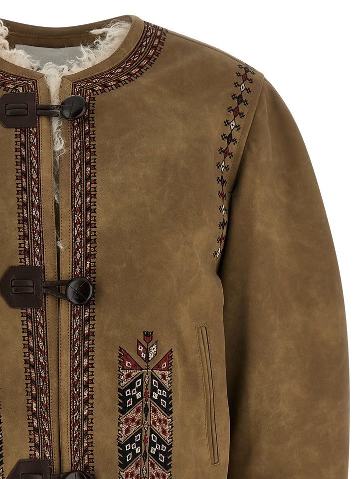 Marant Etoile Cely Puffer Jackets - Beige | 378946348c506e837a35184bba653a779e77f291
