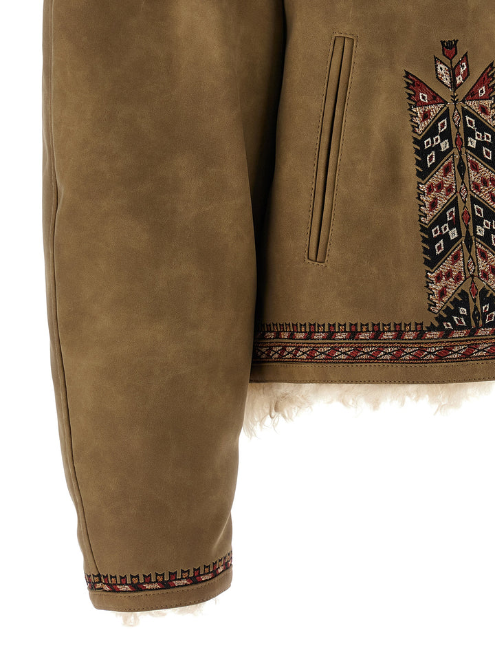 Marant Etoile Cely Puffer Jackets - Beige | 576be005579bdad30824104d5e248c47e7019247